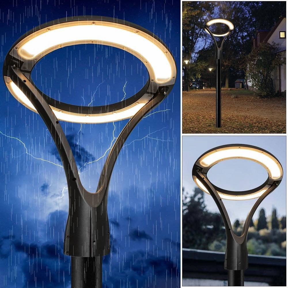 LAMPIONE MODERNO LED 100W CERCHIO IP65 LUCE ESTERNI GIARDINO GD-100W