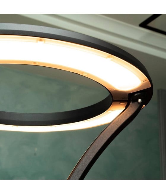 LAMPIONE MODERNO LED 100W CERCHIO IP65 LUCE ESTERNI GIARDINO GD-100W