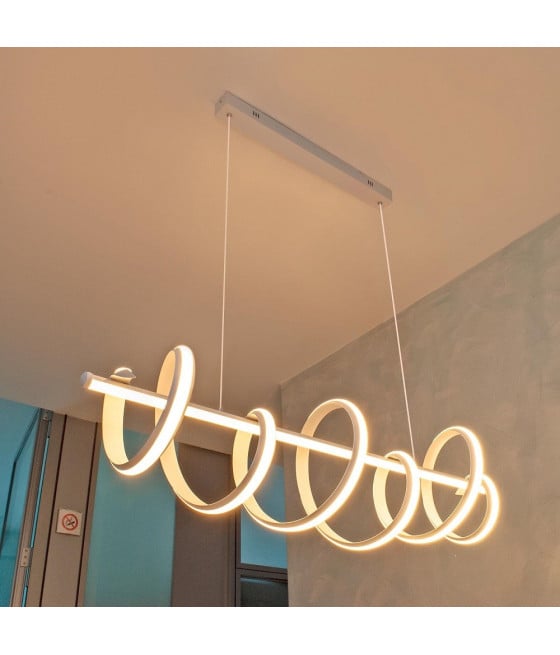 LAMPADARIO PENDENTE 60 W BARRA LUCE 3000K 4000K 6000K DOPPIO LED A68-B