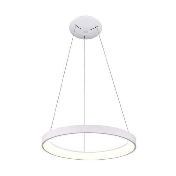 SCULPTORIS 60 Lampadario moderno cerchio bianco LED 40W lampada pendente  luce diffusa tavolo cucina 230V 60cm 3000K