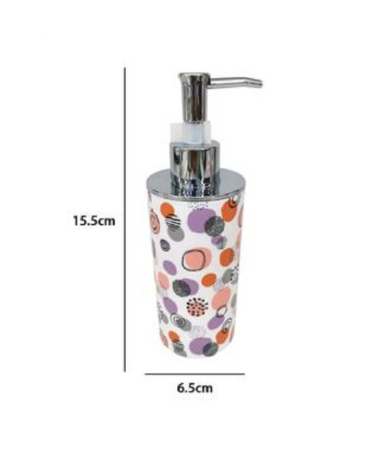 DISPENSER SAPONE LIQUIDO BAGNO SFERE ASTRATTE DOSATORE PORTASAPONE 87081