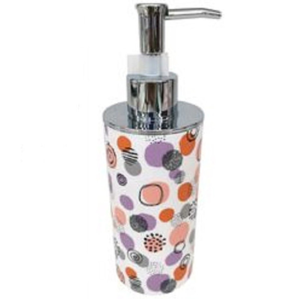 DISPENSER SAPONE LIQUIDO BAGNO SFERE ASTRATTE DOSATORE PORTASAPONE 87081