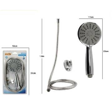 KIT DOCCETTA BAGNO TONDO SOFFIONE DOCCIA CON LACCIO 1,8MT STAFFA 69049