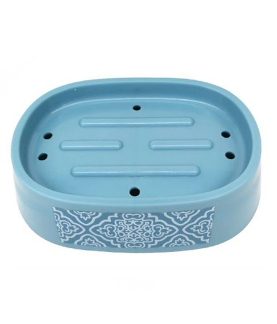 PORTA SAPONE SAPONETTA ACCESSORIO ARREDO BAGNO CELESTE MAIOLICHE 87028