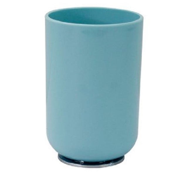 BICCHIERE PORTASPAZOLINI DENTIFRICIO CELESTE SILVER ARREDO BAGNO 79888