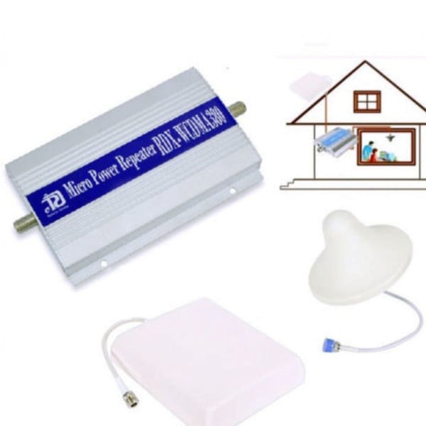 KIT AMPLIFICATORE GSM RIPETITORE 3G UMTS DOPPIA ANTENNA CELLULARI SMARTPHONE
