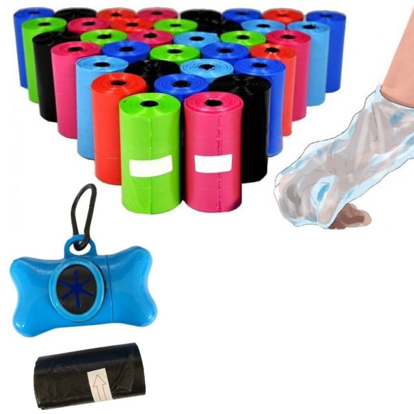 900 SACCHETTI IGIENICI PER BISOGNI ESCREMENTI CANI RACCOLTA FECI CON DISPENSER