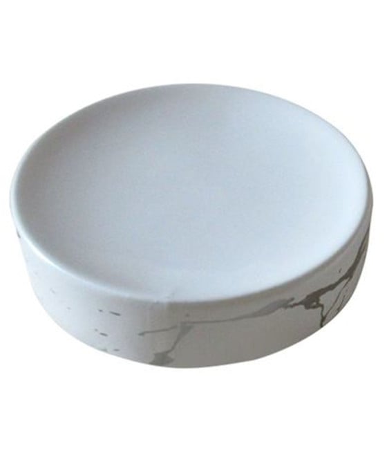 PIATTINO PORTA SAPONE SAPONETTA BAGNO ACCESSORI ARREDO EFFETTO MARMO