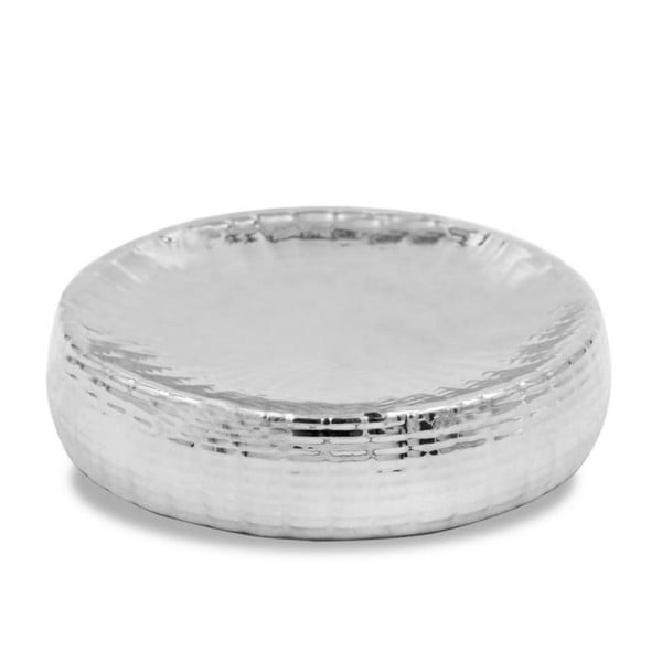 PIATTINO PORTA SAPONE ARGENTO PORTA SAPONETTA BAGNO ACCESSORI ARREDO