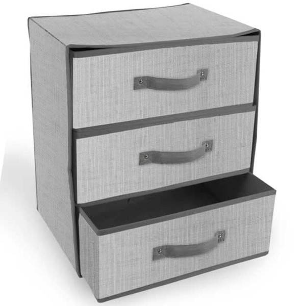 Trade Shop - Box Scatola Salvaspazio Armadio Contenitore Porta Oggetti  Organizer 100x45x15 Cm