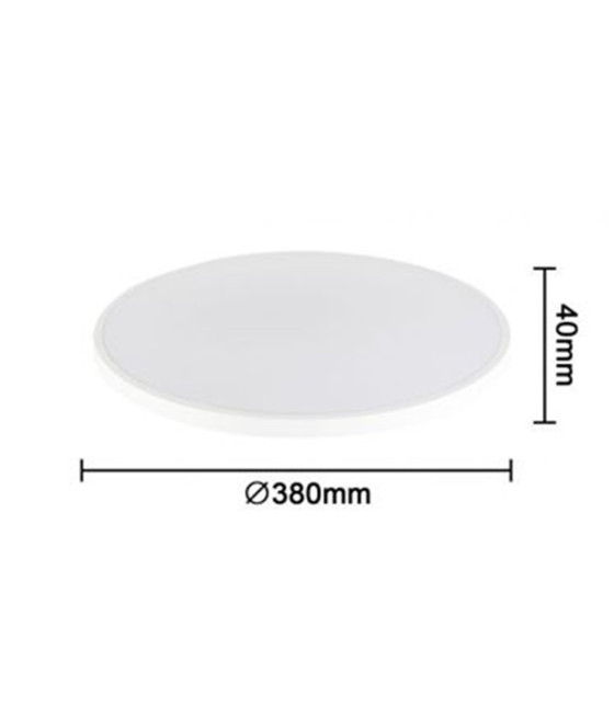 APPLIQUE DA MURO LED ROTONDO 32 W IP44 3 TEMPERATURE LUCE ES-PN380-3C