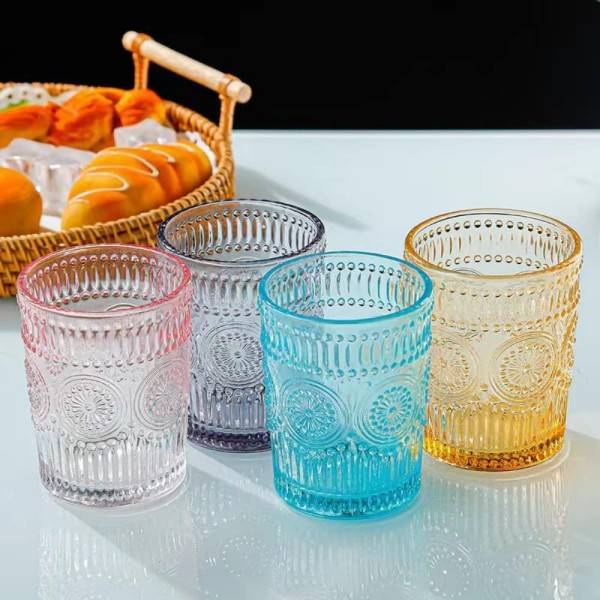 Set di 6 Bicchieri Colorati in Vetro - Freshness - Birikkino