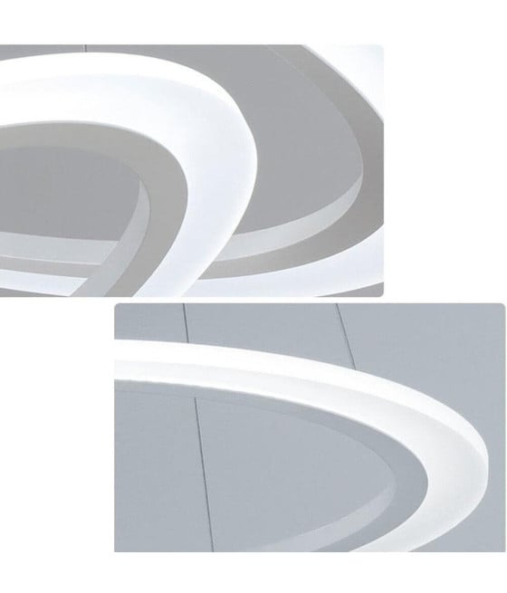 LAMPADARIO LED SOSPENSIONE 68W 3 CERCHI REGOLABILE DIMMERABILE A66-B3C