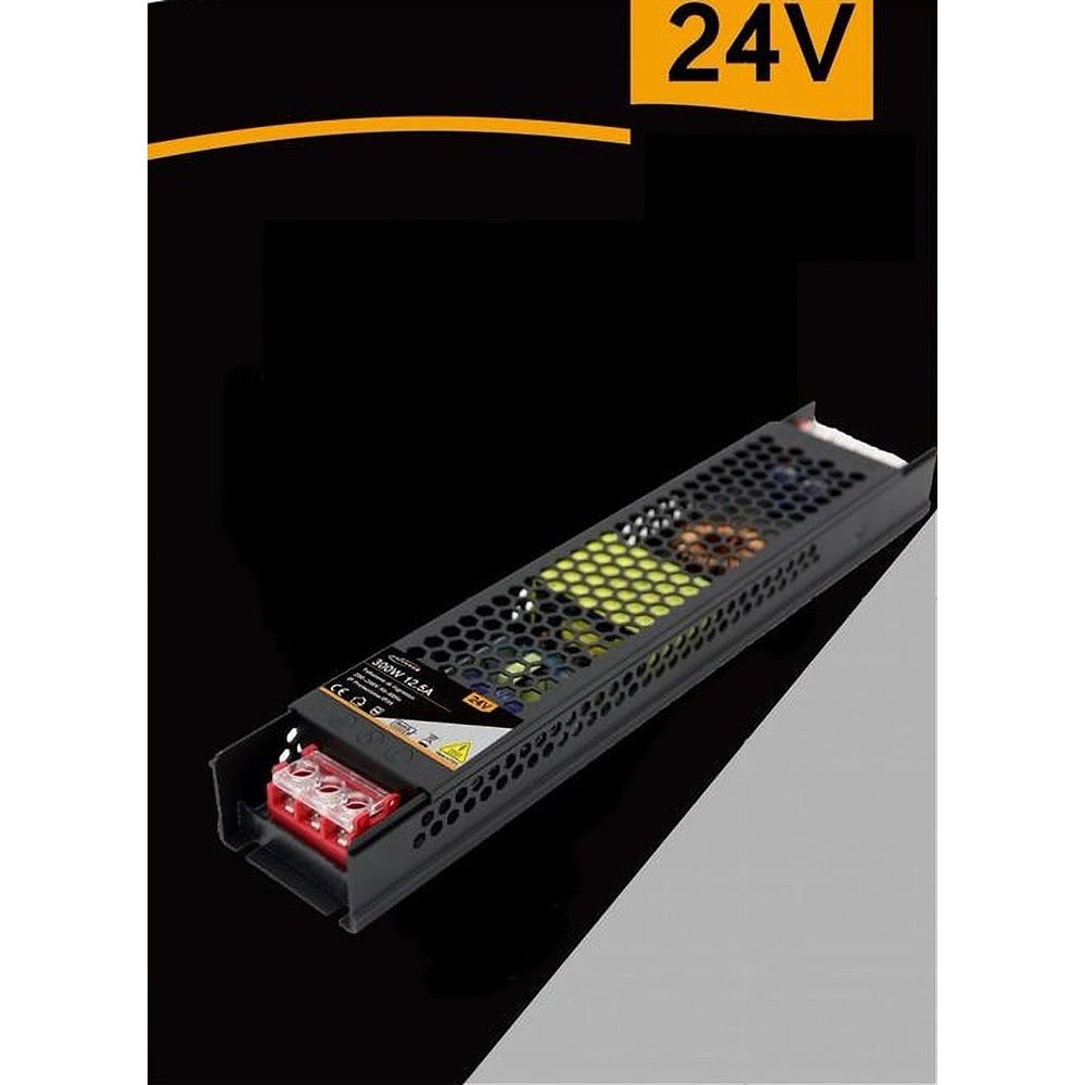 ALIMENTATORE SLIM STABILIZZATO 24V 300W SWITCH TRASFORMATORE 12.5MHA
