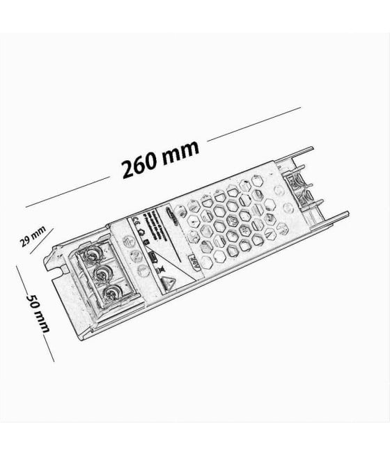 ALIMENTATORE SLIM STABILIZZATO 24V 300W SWITCH TRASFORMATORE 12.5MHA