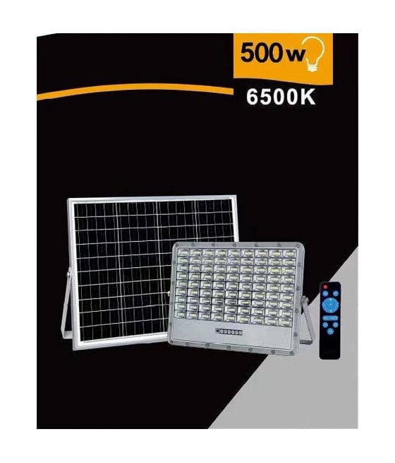 FARO LED PANNELLO SOLARE 500W LUCE FREDDA INDICATORE CARICA TK08-500W