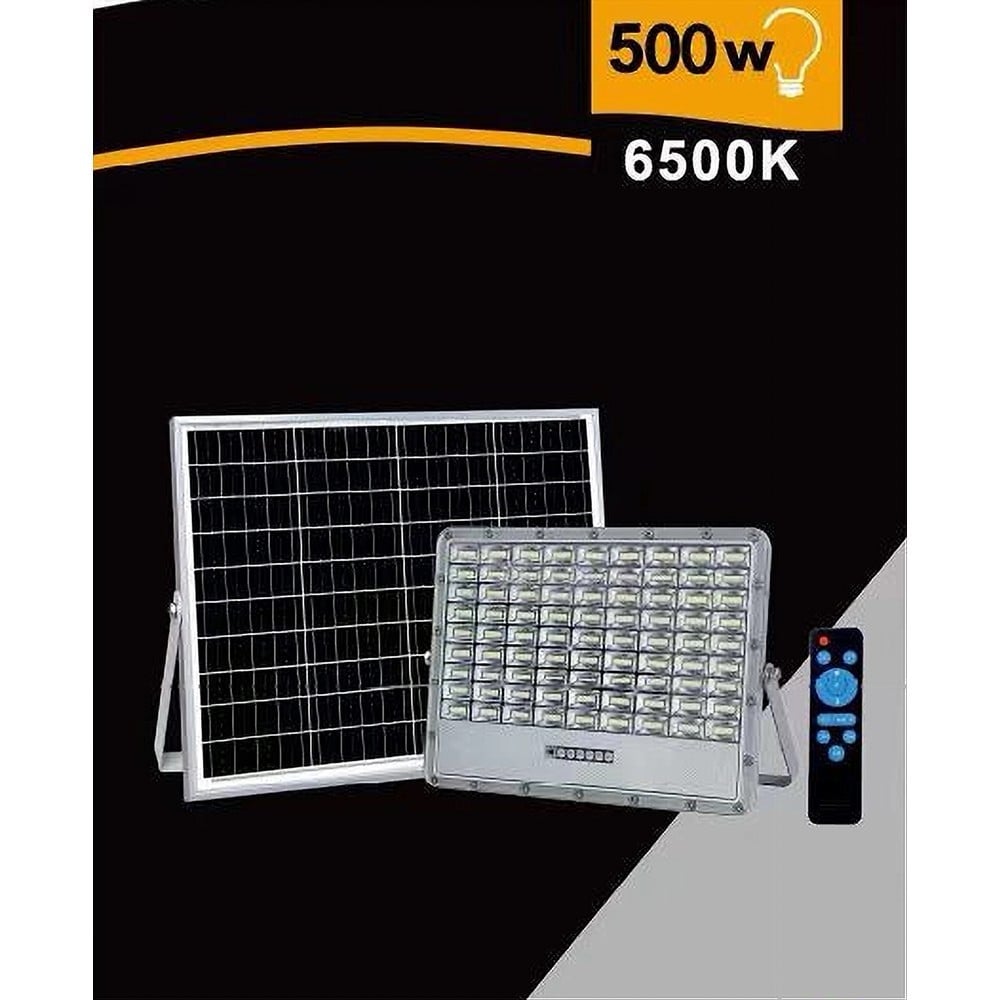 FARO LED PANNELLO SOLARE 500W LUCE FREDDA INDICATORE CARICA TK08-500W