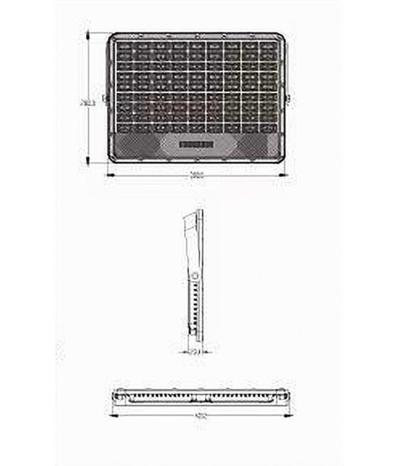 FARO LED PANNELLO SOLARE 500W LUCE FREDDA INDICATORE CARICA TK08-500W