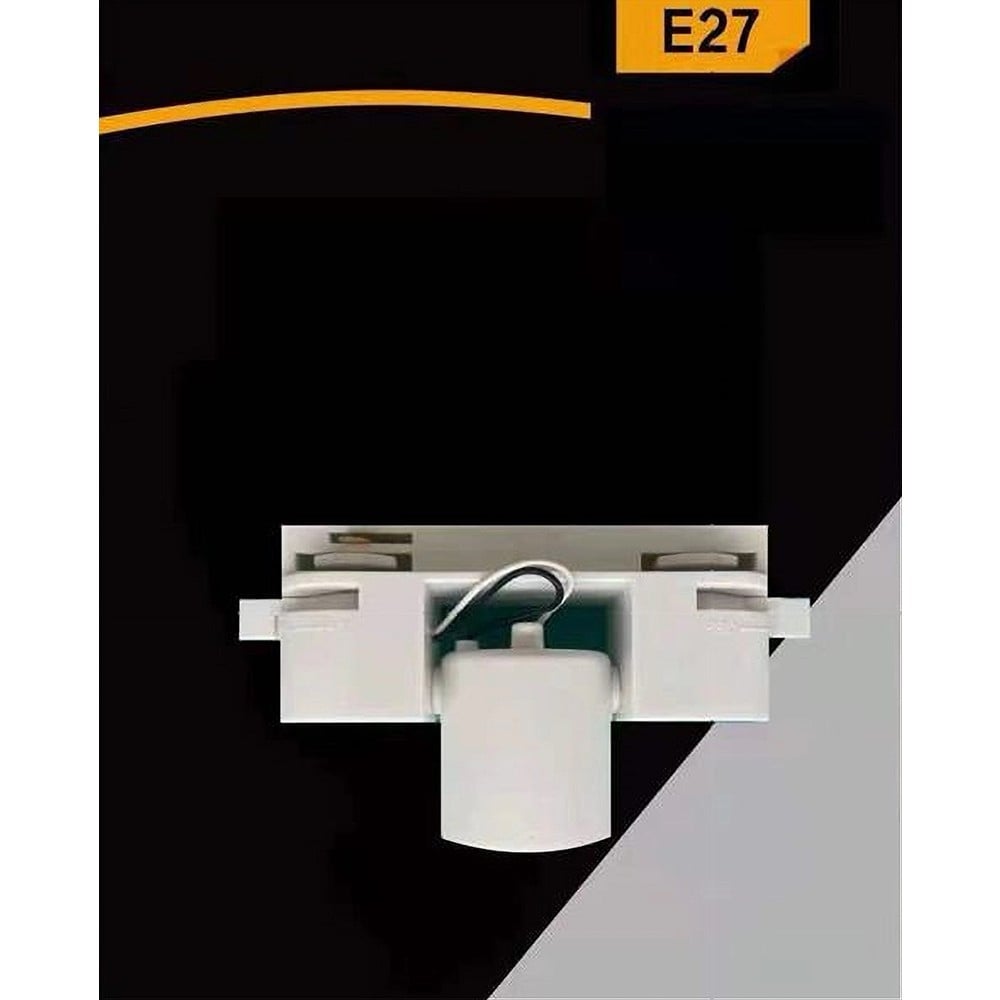 PORTALAMPADA PER BINARIO MONOFASE CONNETTORE E27 ADATTATORE PISTA-E27