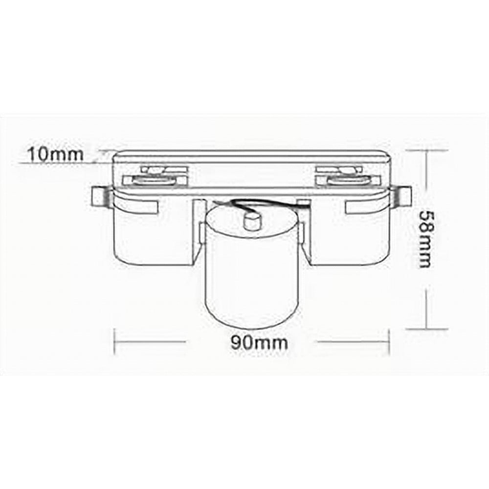 PORTALAMPADA PER BINARIO MONOFASE CONNETTORE E27 ADATTATORE PISTA-E27