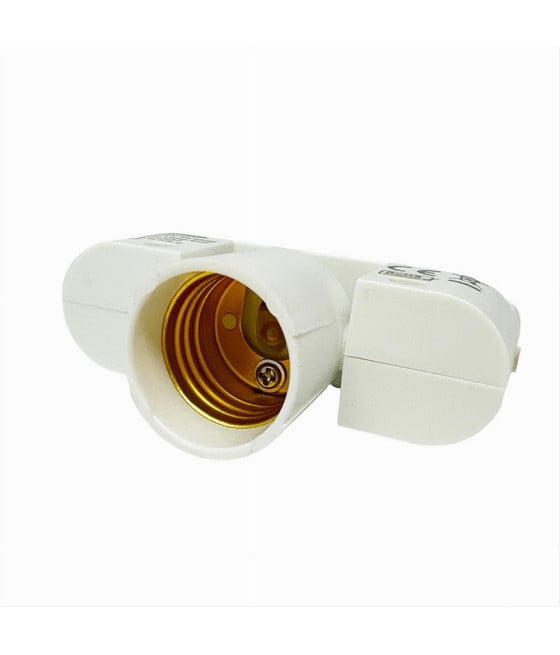 PORTALAMPADA PER BINARIO MONOFASE CONNETTORE E27 ADATTATORE PISTA-E27