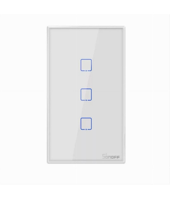 INTERRUTTORE SONOFF SMART 3 CANALE CONTROLLER WIFI PLACCA TOUCH T2US3C