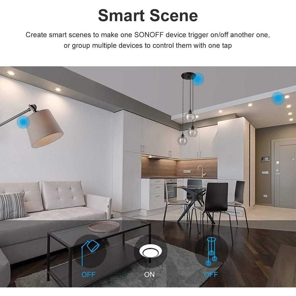INTERRUTTORE LUCE PARETE SMART HOME TOUCH WIRELESS A 1 CANALE T0US1C
