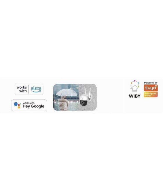 TELECAMERA SMART WIFI WIRELESS SORVEGLIANZA PTZ ESTERNO TV-9825F-2MP