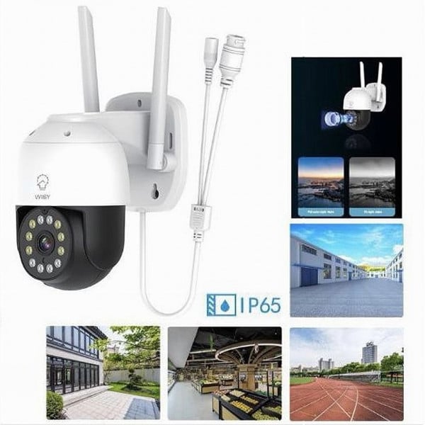 TELECAMERA SMART WIFI WIRELESS SORVEGLIANZA PTZ ESTERNO TV-9825F-2MP