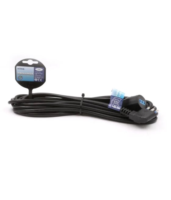 PROLUNGA 5 MT CON SPINA 10A 2P+T + PRESA 10A 2P+T CAVO 90° NERA 83280