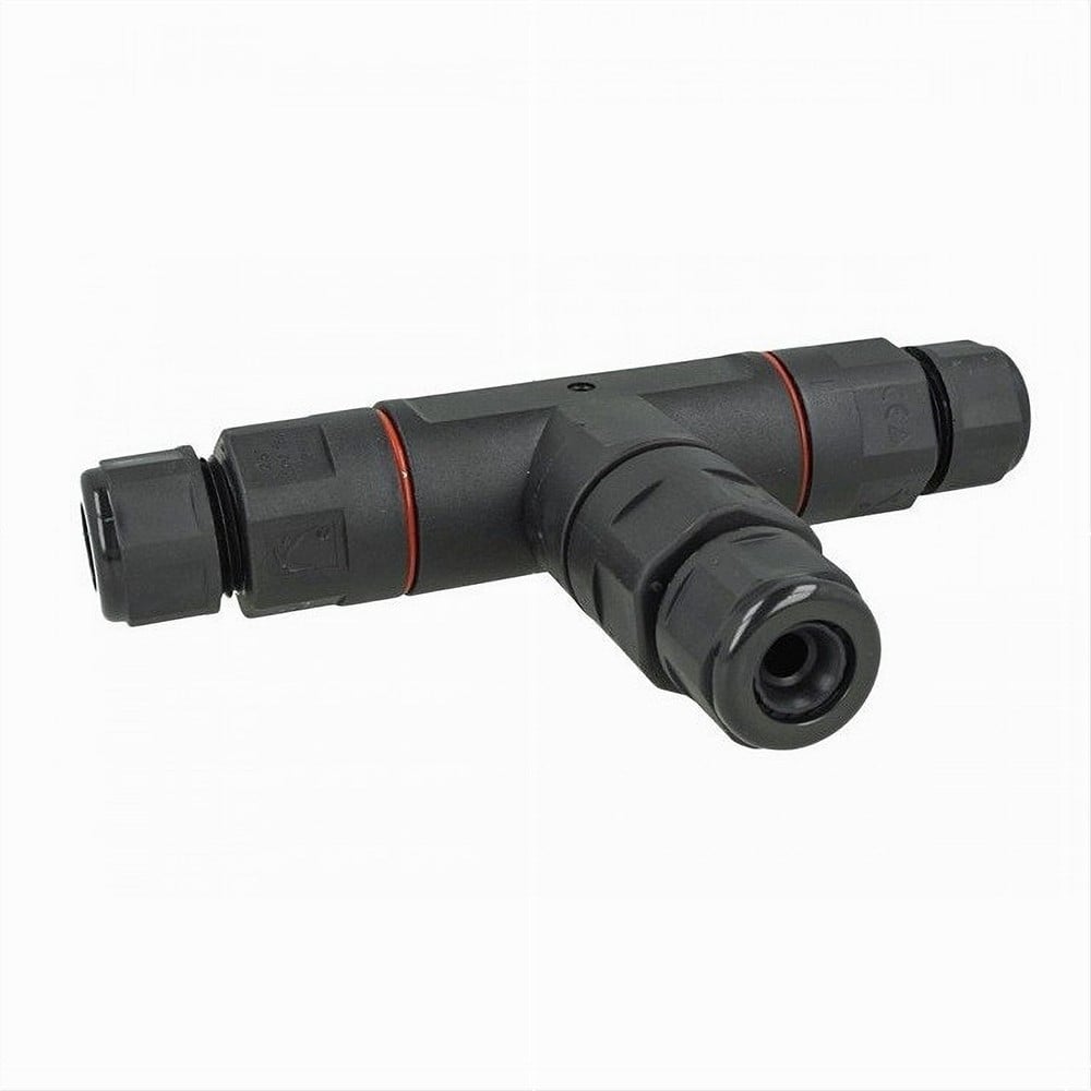CONNETTORE DI GIUNZIONE FORMA T IP68 COLLEGAMENTO 3 POSTI CAVO CN-T