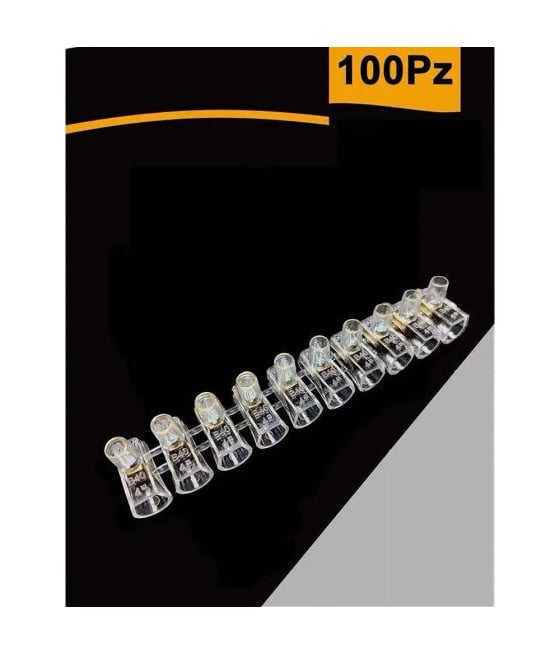SET 100PZ MORSETTO A CAPPUCCIO UNIPOLARE PER CAVI SEZIONE 2.5MM MS-25