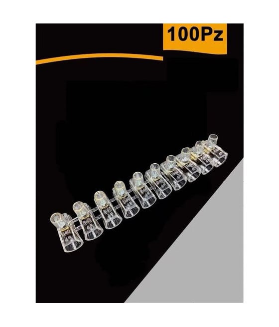 SET 100PZ MORSETTO A CAPPUCCIO UNIPOLARE PER CAVI SEZIONE 6 MM MS-60