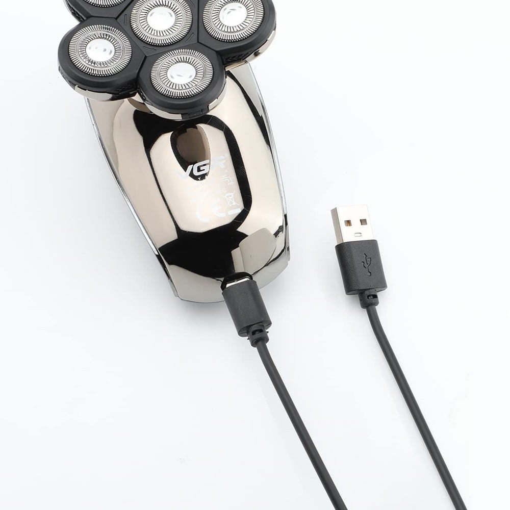 Tagliacapelli professionale VGR V-320 – Rasoio 5in1 Rotary Shaver Barber LED