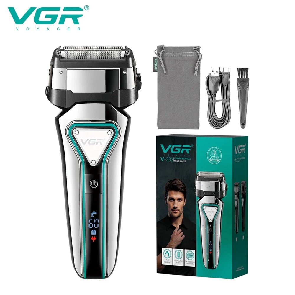 VGR V-333 Foil Shaver Rasoio Professionale Barber Trimmer Rasatura Zero