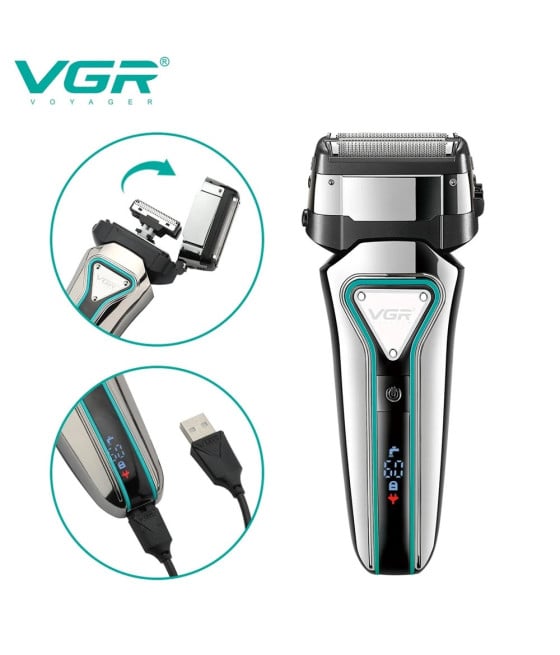 VGR V-333 Foil Shaver Rasoio Professionale Barber Trimmer Rasatura Zero