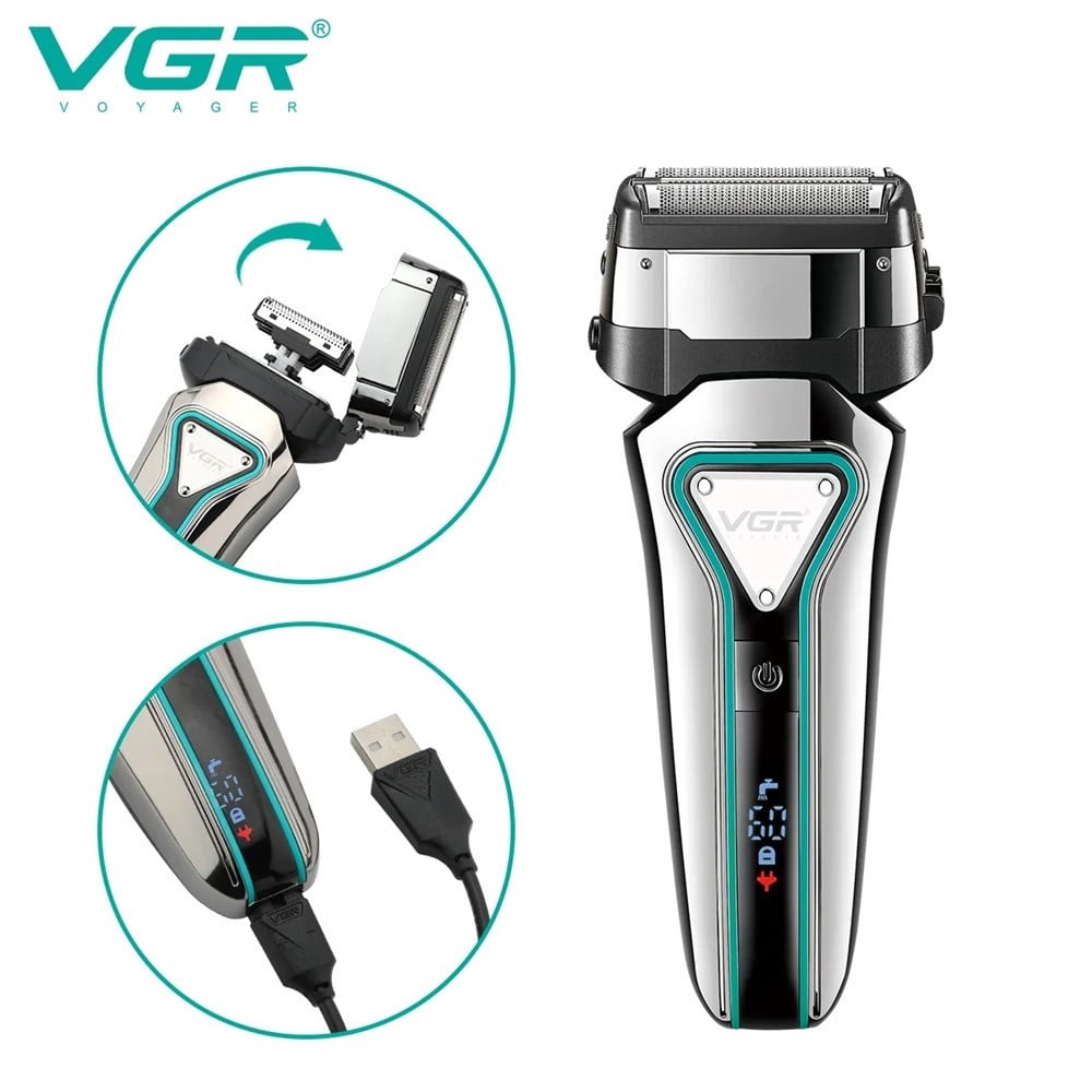 VGR V-333 Foil Shaver Rasoio Professionale Barber Trimmer Rasatura Zero