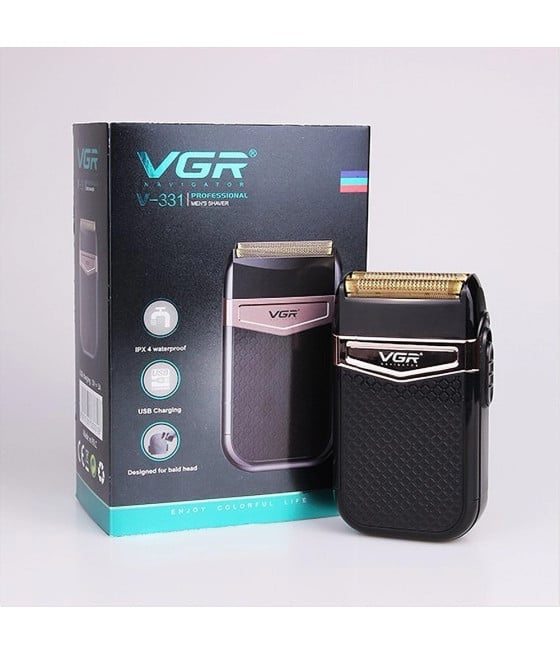 VGR V-331 Foil Shaver Rasoio Professionale Barber Rasatura a Pelle USB