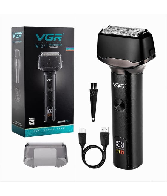 Tagliacapelli Professionale VGR V-371 | Rasoio Foil Shaver Barber USB LED
