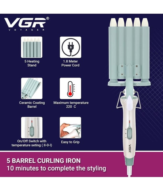Arricciacapelli Professionale VGR V-597 | Onde Naturali & Styling Parrucchiere