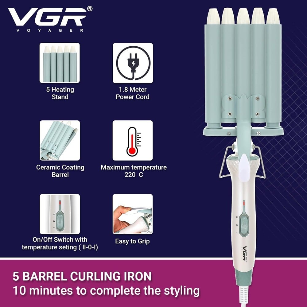 Arricciacapelli Professionale VGR V-597 | Onde Naturali & Styling Parrucchiere