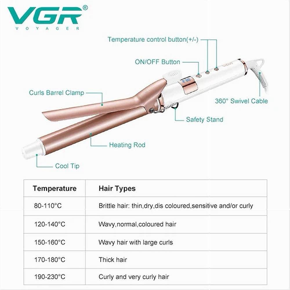 VGR V-578 Hair Curler 2 in 1 Piastra Professionale Parrucchiere