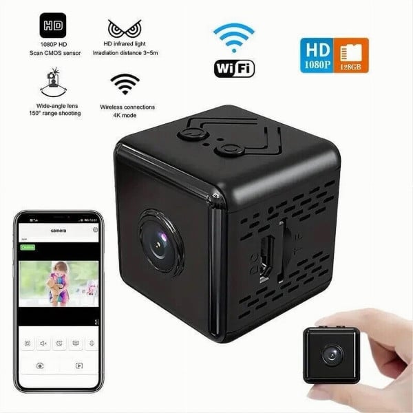 MICRO CAMERA 1080P HD WIFI MINI IP TELECAMERA NASCOSTA MAGNETICA X9