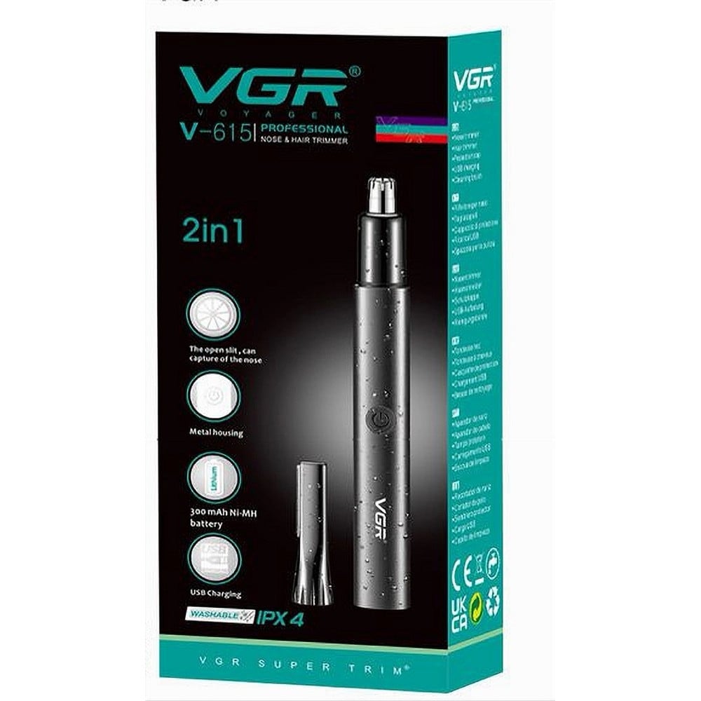 Tagliacapelli professionale VGR V-615 | Trimmer barber 2in1 naso e capelli