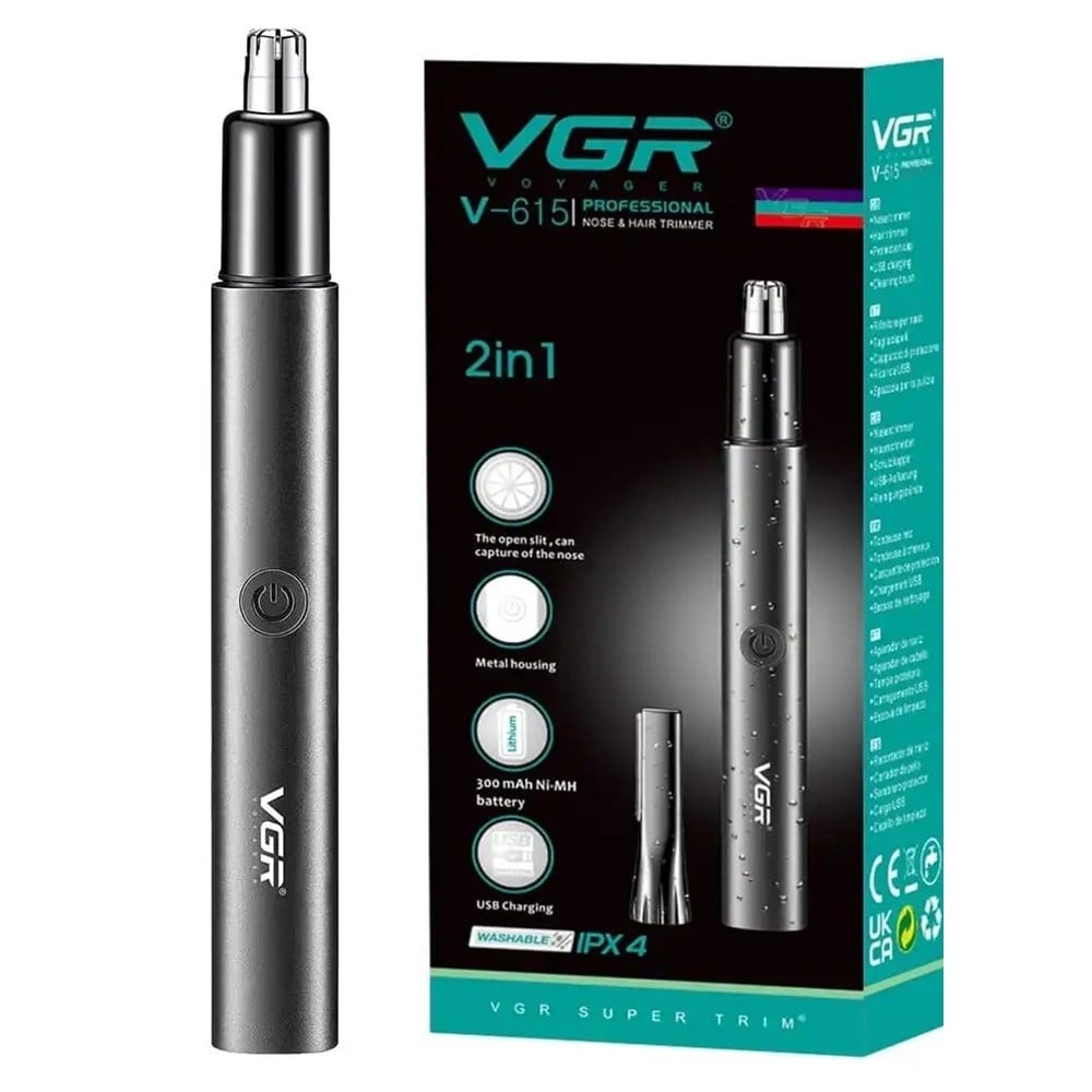 Tagliacapelli professionale VGR V-615 | Trimmer barber 2in1 naso e capelli