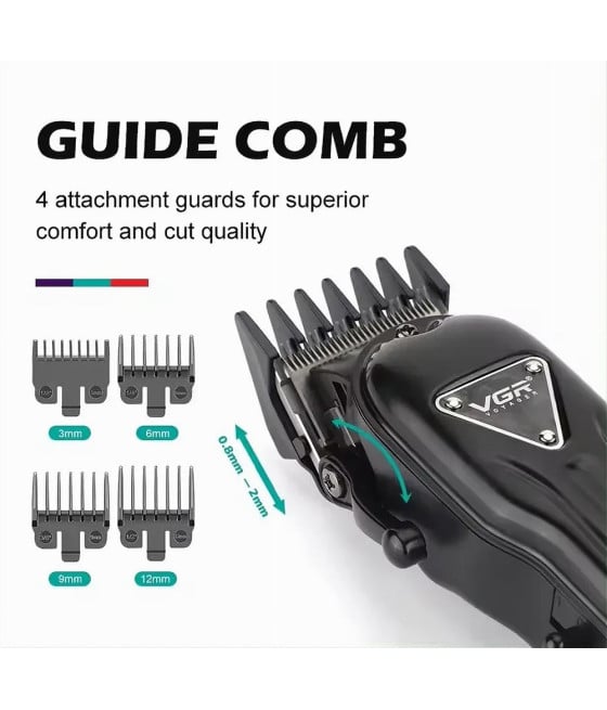 Tagliacapelli Professionale VGR V-051 Clipper Barber Display LED USB