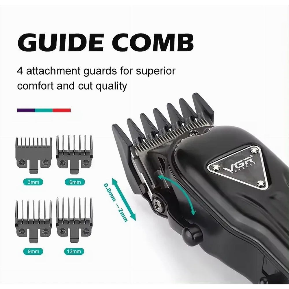 Tagliacapelli Professionale VGR V-051 Clipper Barber Display LED USB