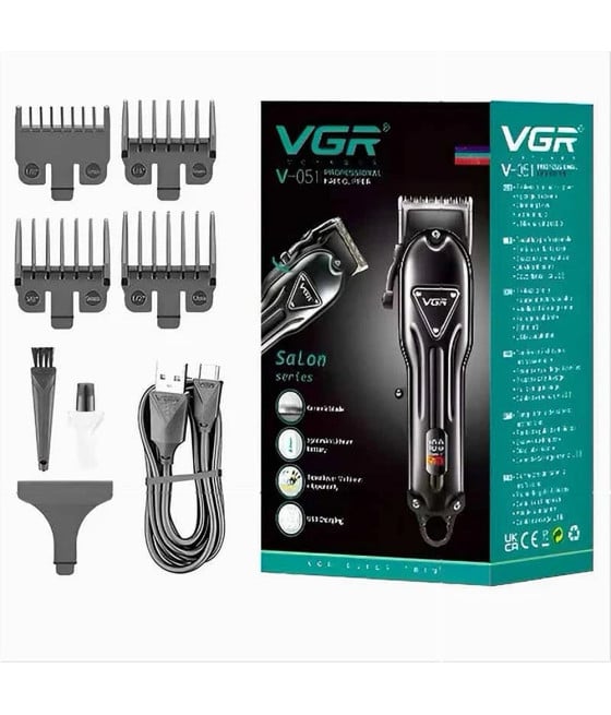 Tagliacapelli Professionale VGR V-051 Clipper Barber Display LED USB