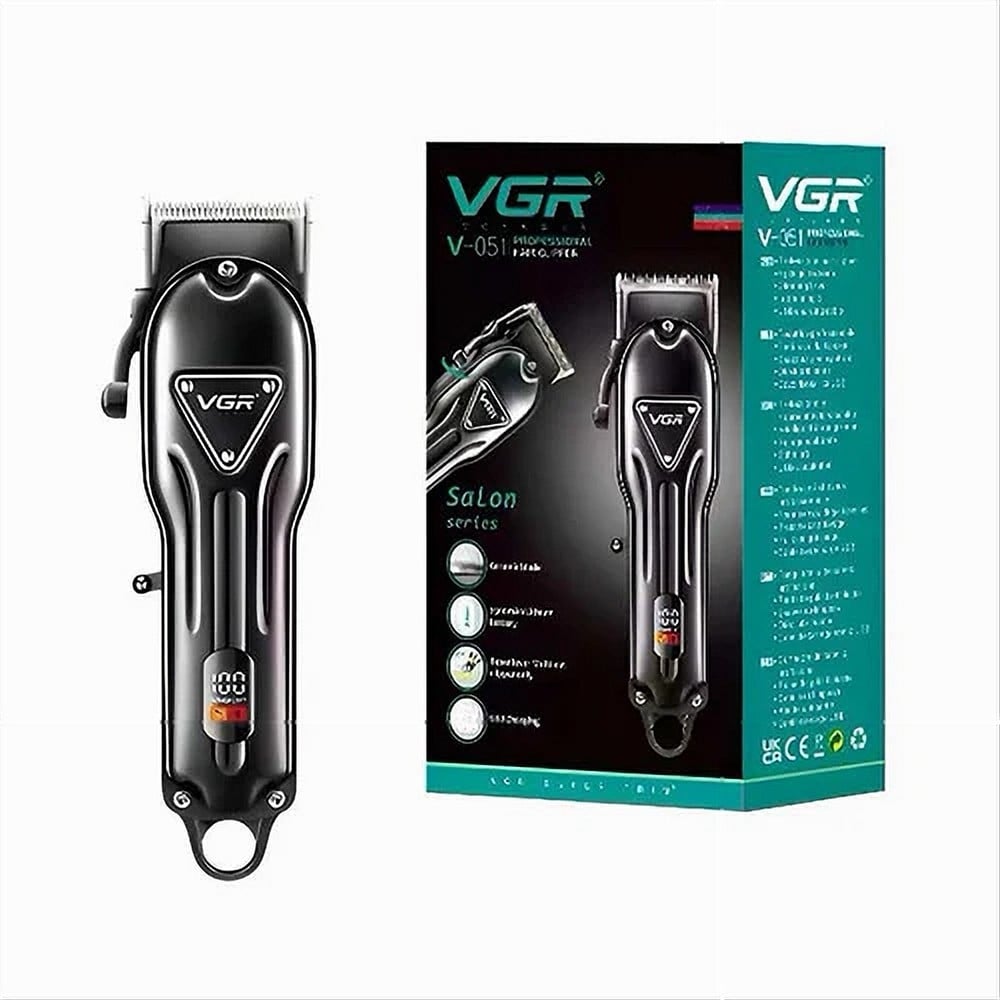 Tagliacapelli Professionale VGR V-051 Clipper Barber Display LED USB