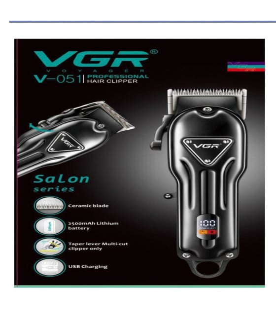 Tagliacapelli Professionale VGR V-051 Clipper Barber Display LED USB